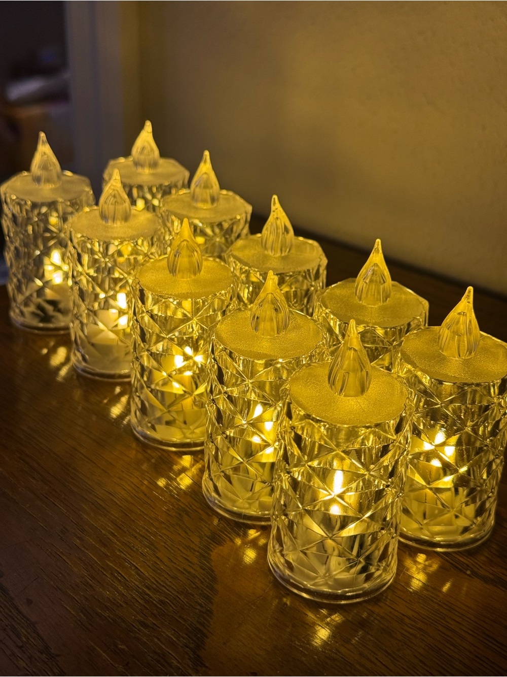 10-Pack 3” Flameless LED Votive Candle Set